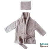 Baby Bathrobe with Hair Towel O205 | 3M | Grey